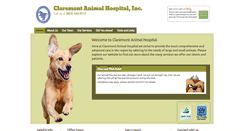 Desktop Screenshot of claremontanimalhospital.com