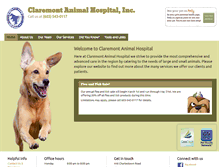 Tablet Screenshot of claremontanimalhospital.com